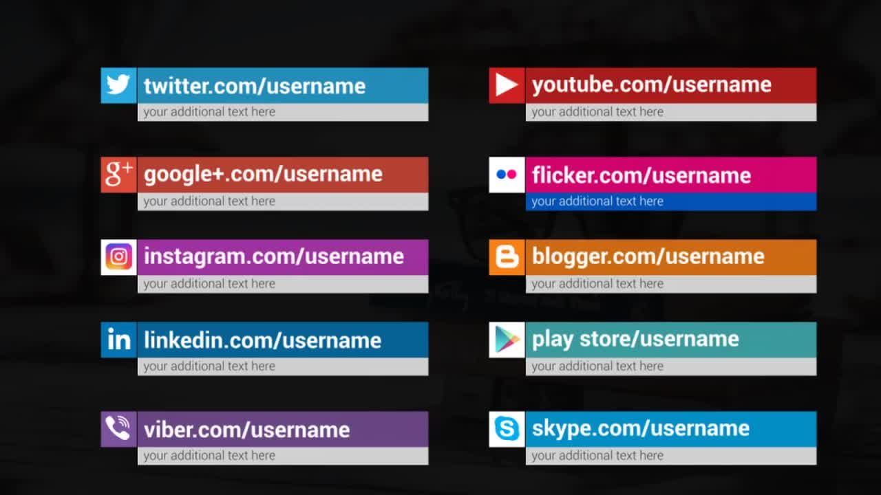 20个动态动画清洁最小社交媒体标题下三分之一素材库精选AE模板