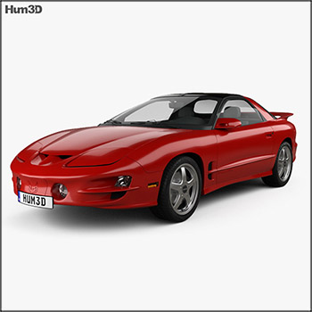 庞蒂亚克Pontiac Firebird Trans Am 1998 3D汽车模型