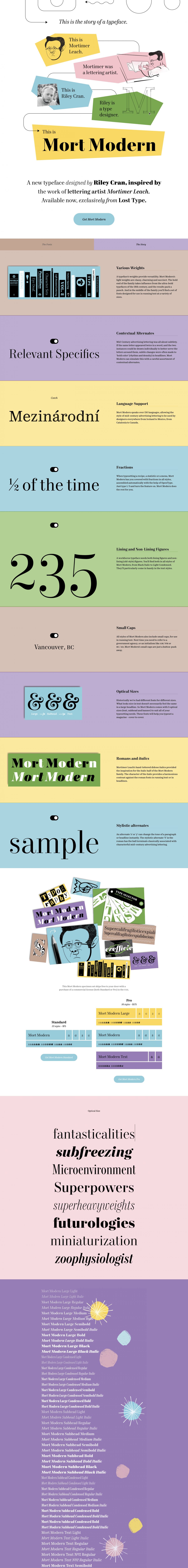 Mort Modern Font Family素材之家精选英文字体