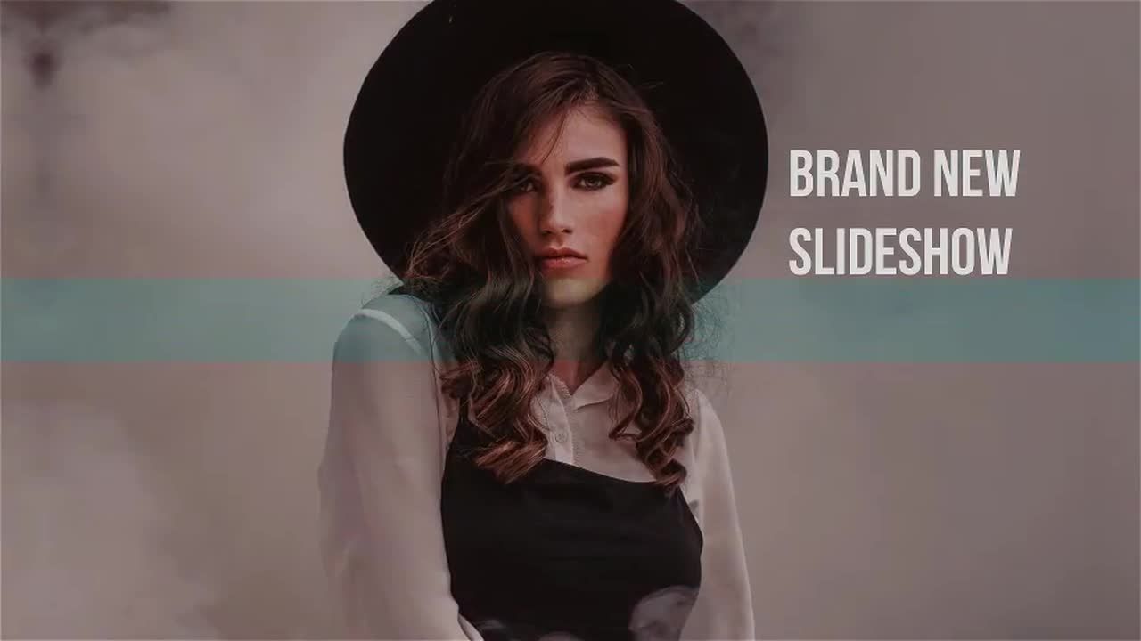 旋转卡片幻灯片素材库精选AE模板