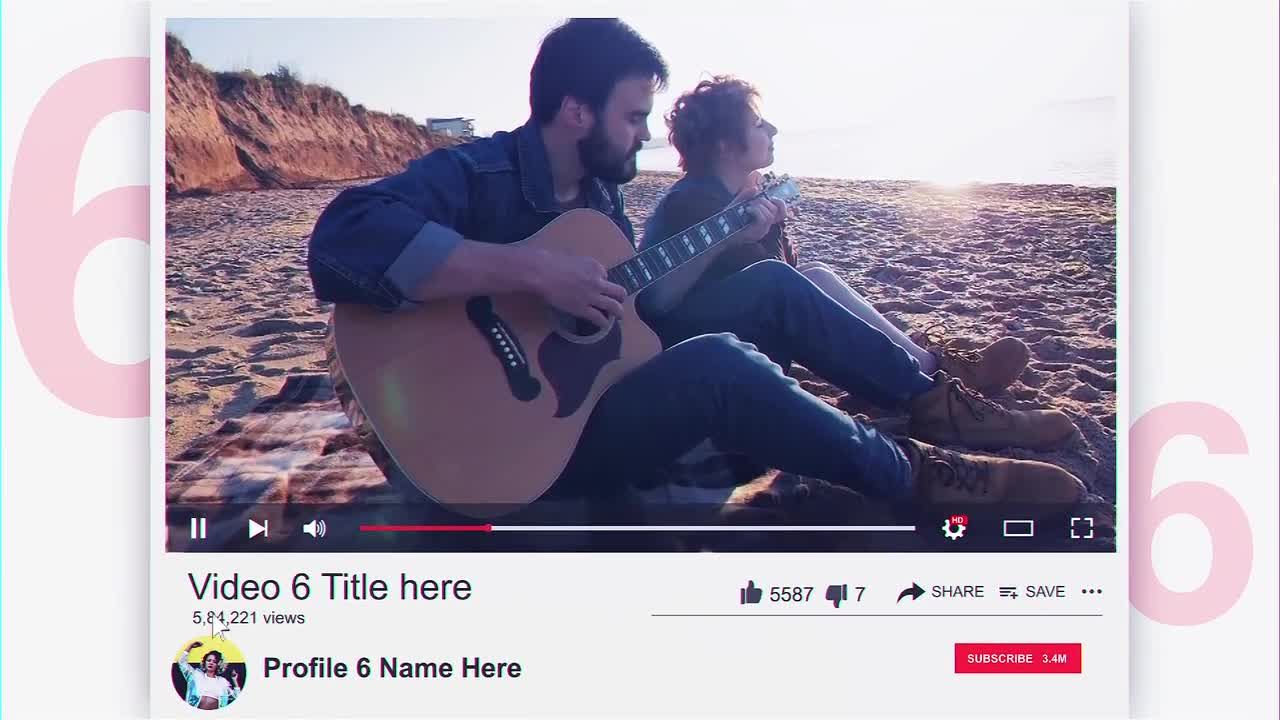 十大YouTube视频素材库精选AE模板