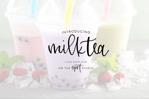 MilkTea Font素材之家精选英文字体