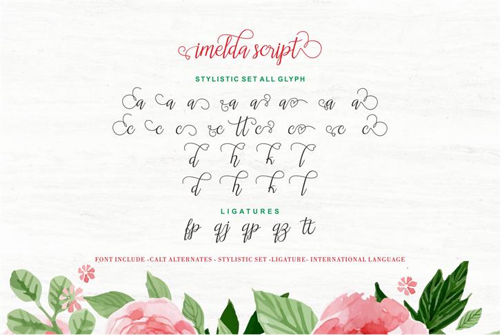 imelda font插图10