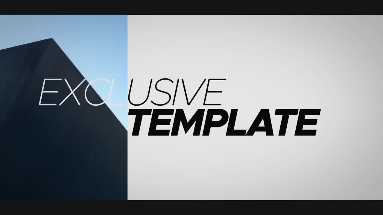 外观漂亮的快速现代风格开场白素材库精选AE模板