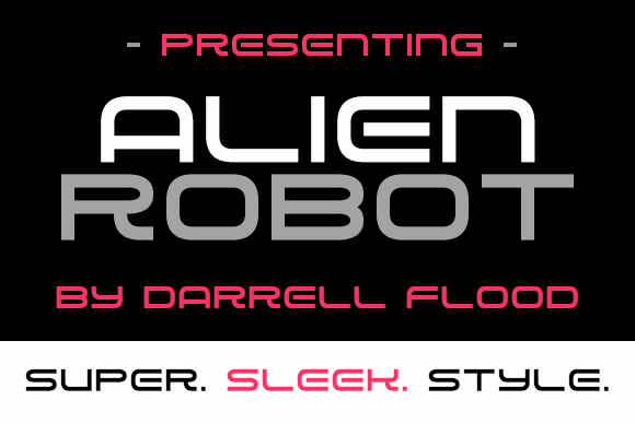 Alien Robot font插图 Alien Robot font插图