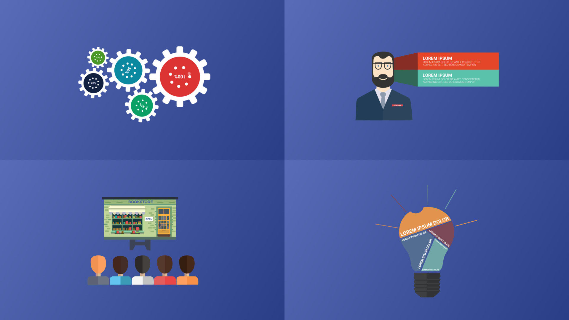 10个信息数据图表展示动画素材库精选AE模板