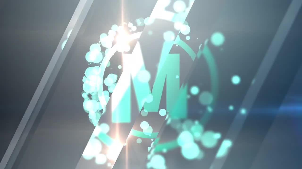 专业粒子效果徽标logo动画素材库推荐Pr模板