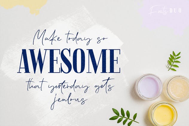 二重奏连体英文＆衬线字体 Lemonade Fonts Duo插图(5)