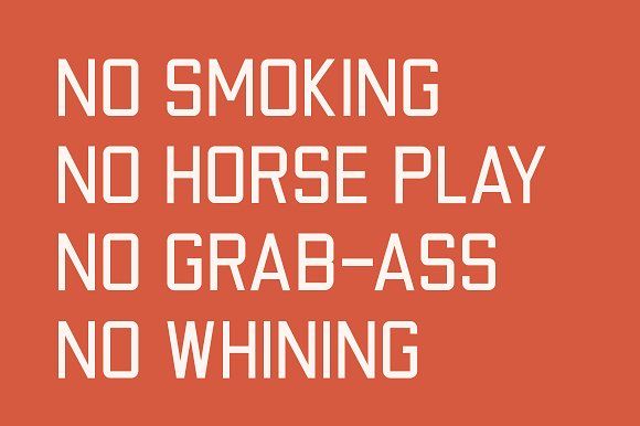 Factory Floor Font – Two Styles插图4