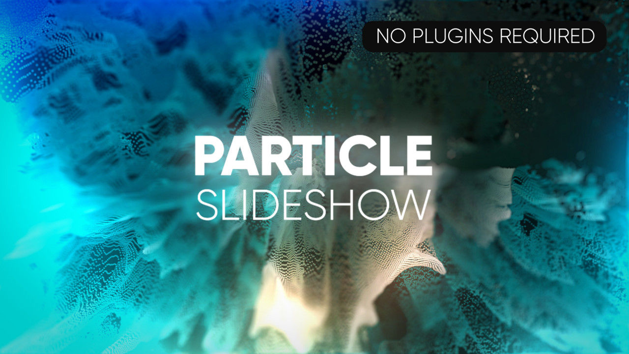 现代抽象的现代粒子幻灯片素材库精选AE模板