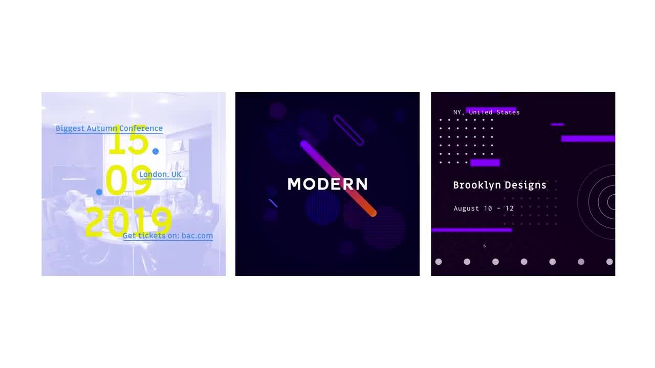 10个可自动调整大小的场景素材库精选AE模板