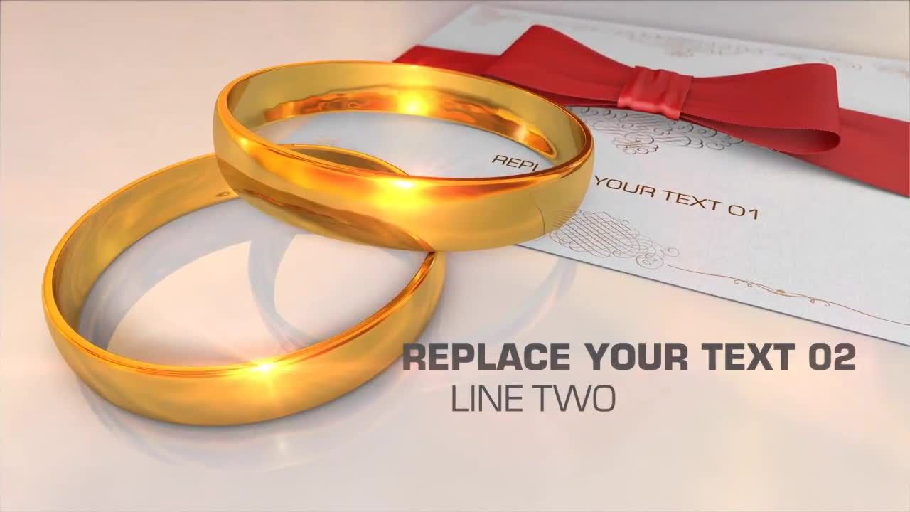 优雅动画3D婚礼场景素材库精选AE模板