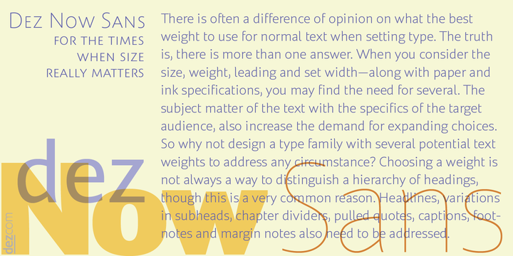 Dez Now Sans Font Family插图2