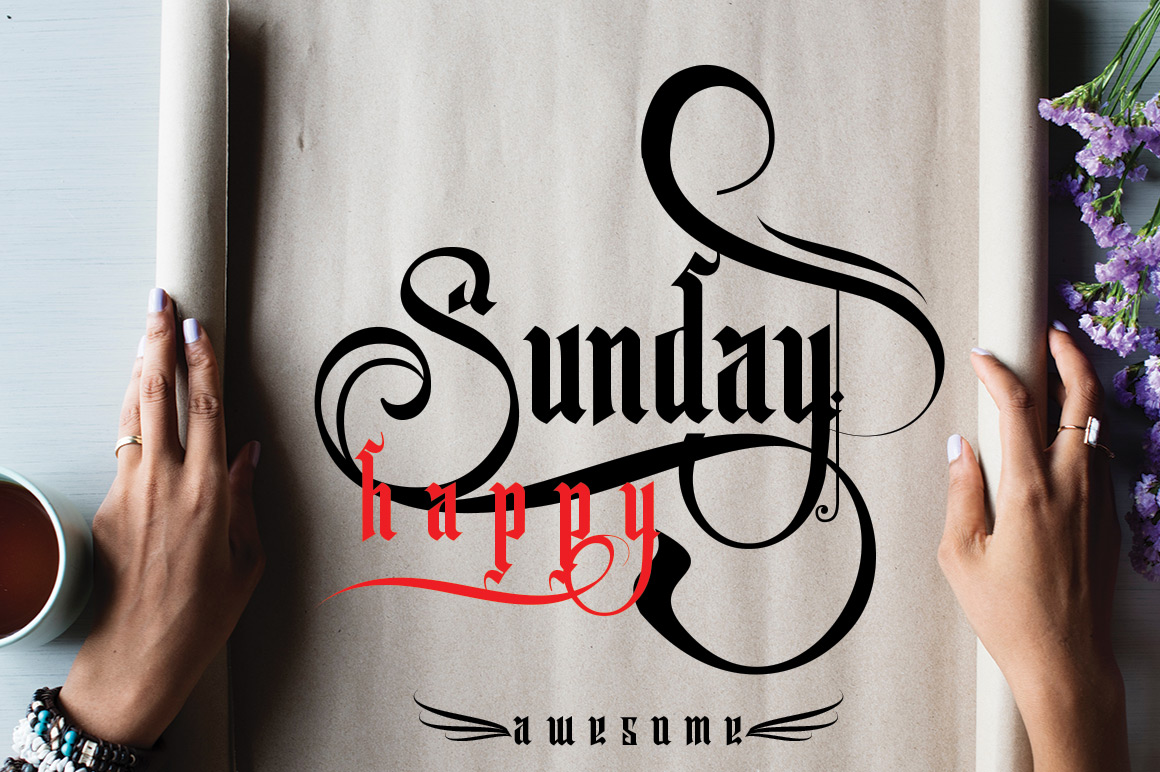 Arakunda Challiraphy Other Font插图1