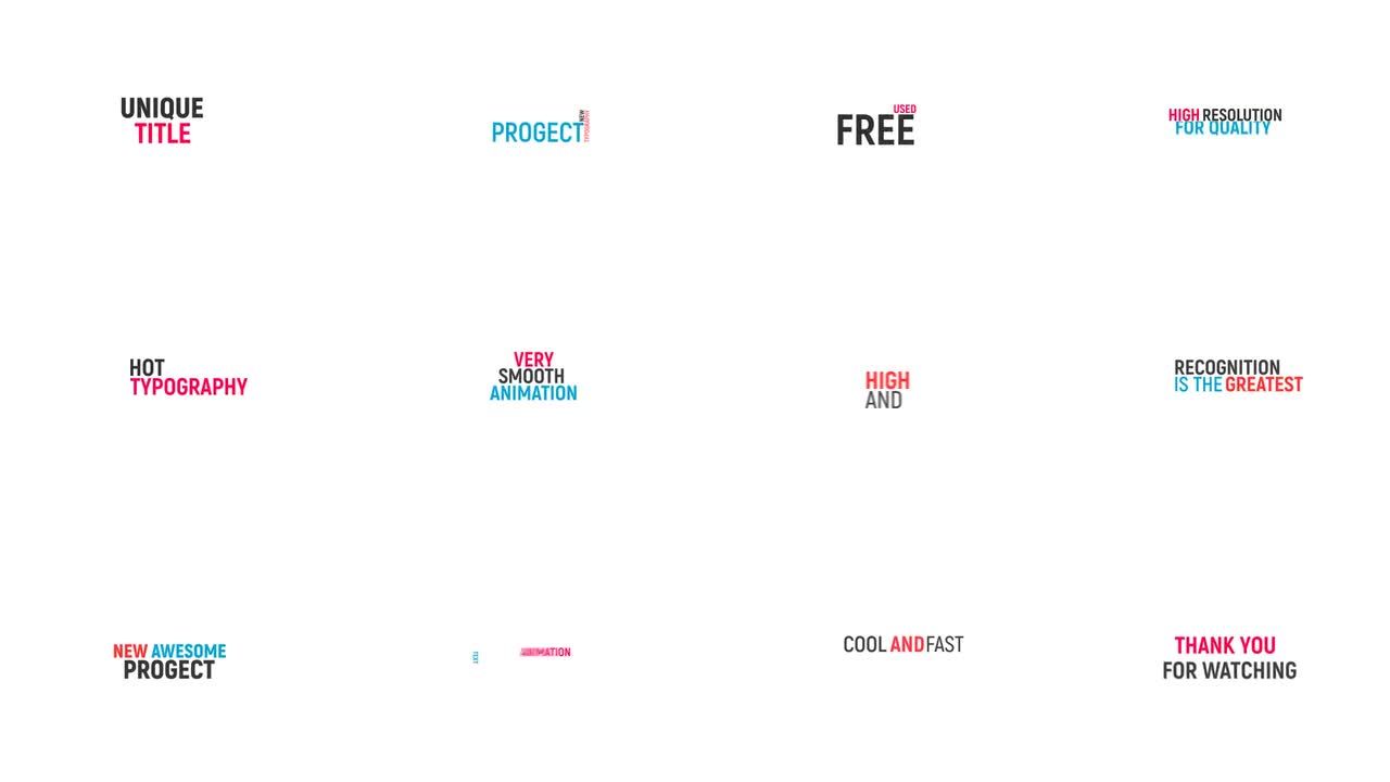 圣诞动力学排版素材库精选AE模板