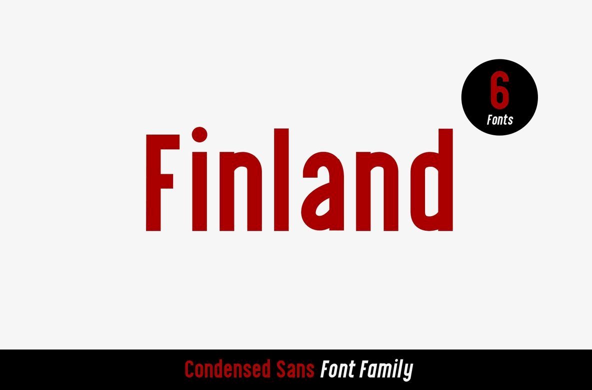 Finland Font Family素材之家精选英文字体