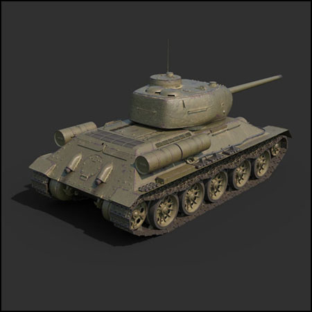 T-34-85坦克素材之家精选3D模型
