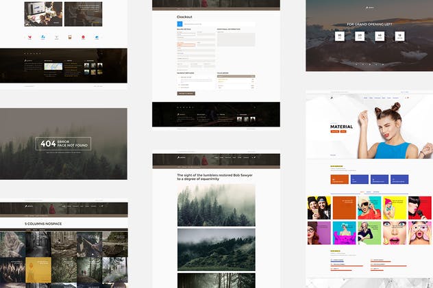 多用途创意产品展示/博客/在线商店网站模板素材库精选 Astero — Multipurpose Portfolio | Blog | Store PSD插图(10)