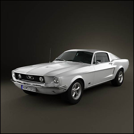 福特野马Ford Mustang GT 1967轿车素材之家精选3D模型