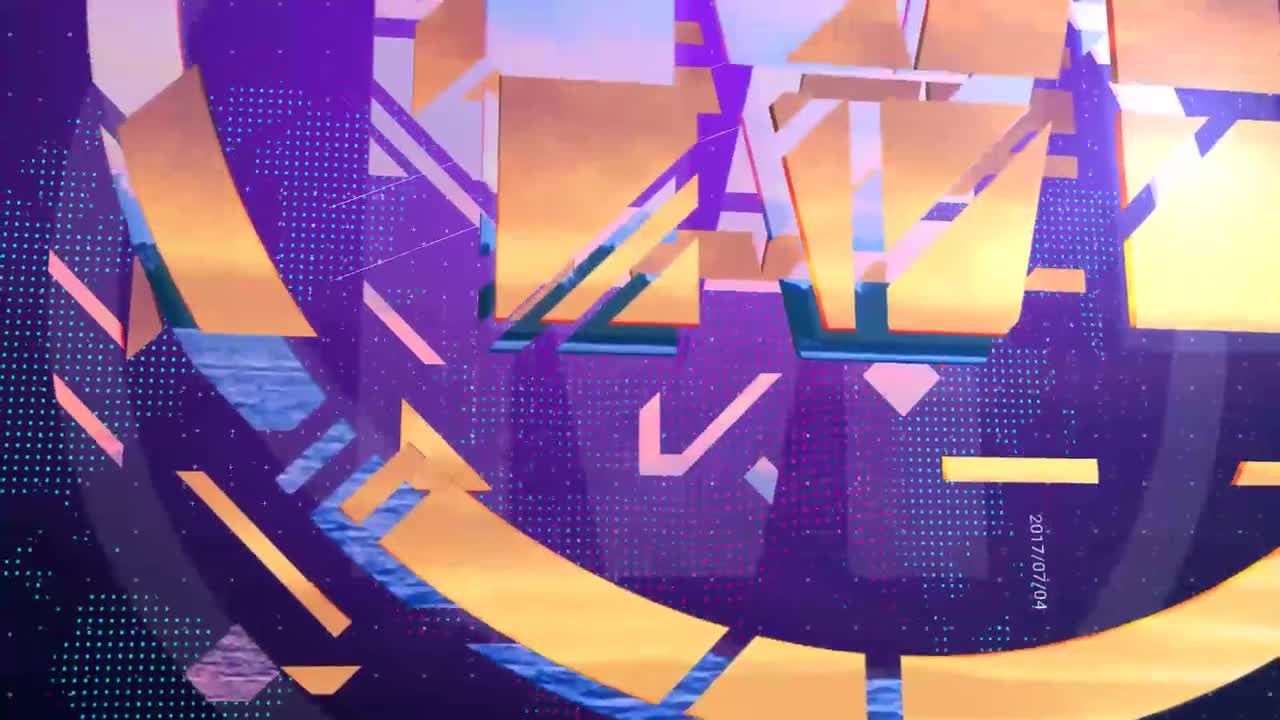 时尚创意整洁的动画抽象标志素材库精选AE模板