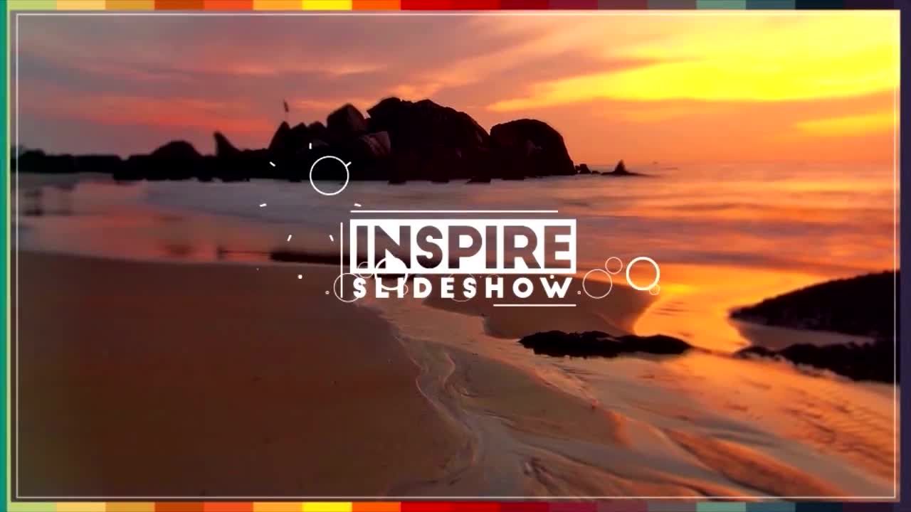 美丽而现代流畅的幻灯片ae模板