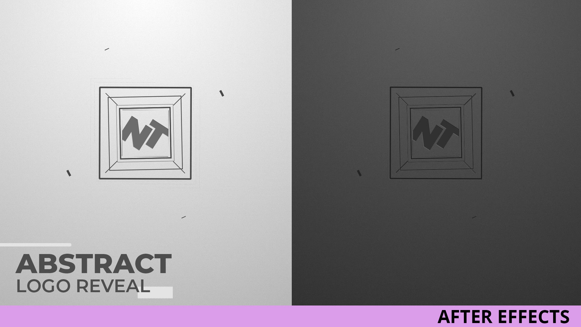 抽象徽标显示素材库精选AE模板