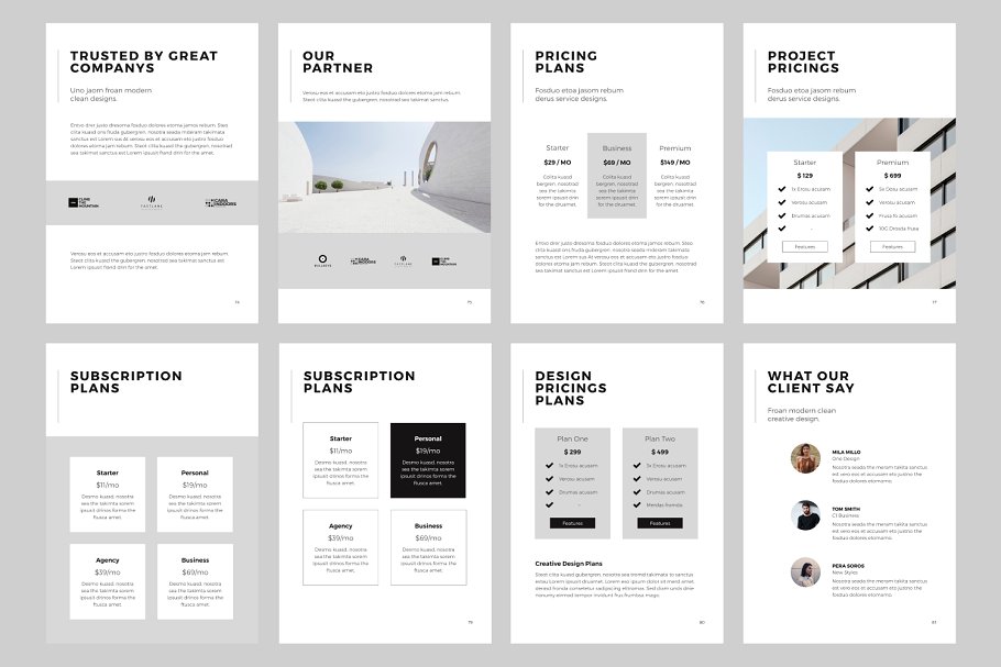 创意视觉设计品牌PPT幻灯片模板 NORS Vertical Powerpoint + 20 Photos插图(14)