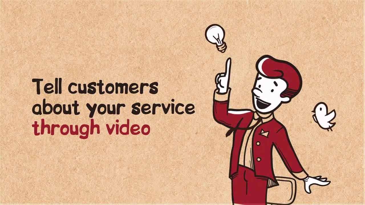 网站卡通促销素材库精选AE模板