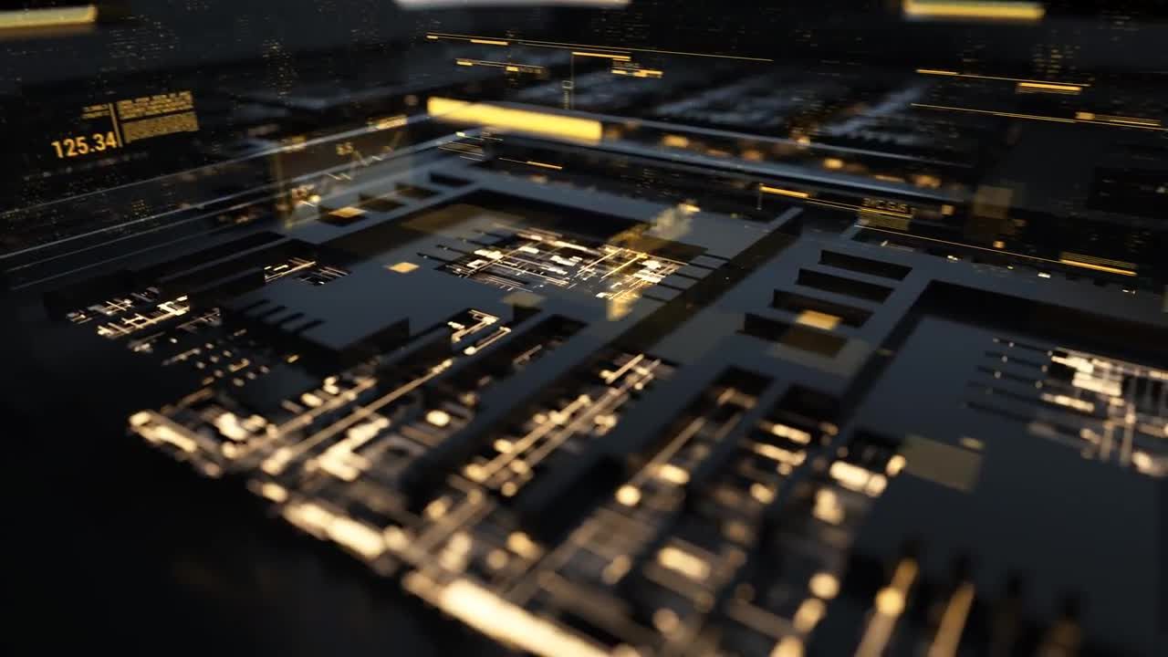 未来主义设计数字徽标展示动画素材库精选AE模板