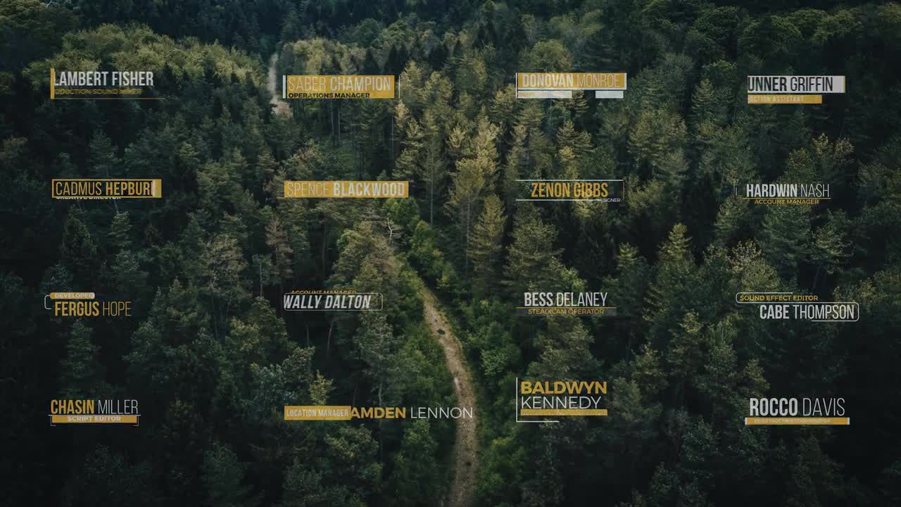 简约的下三分之一Ae标题模板