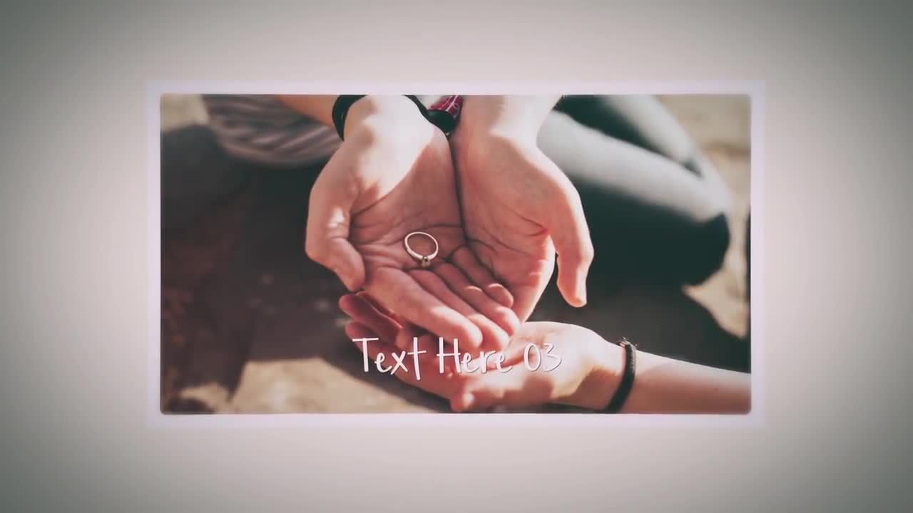 AE精美的婚礼幻灯片模板