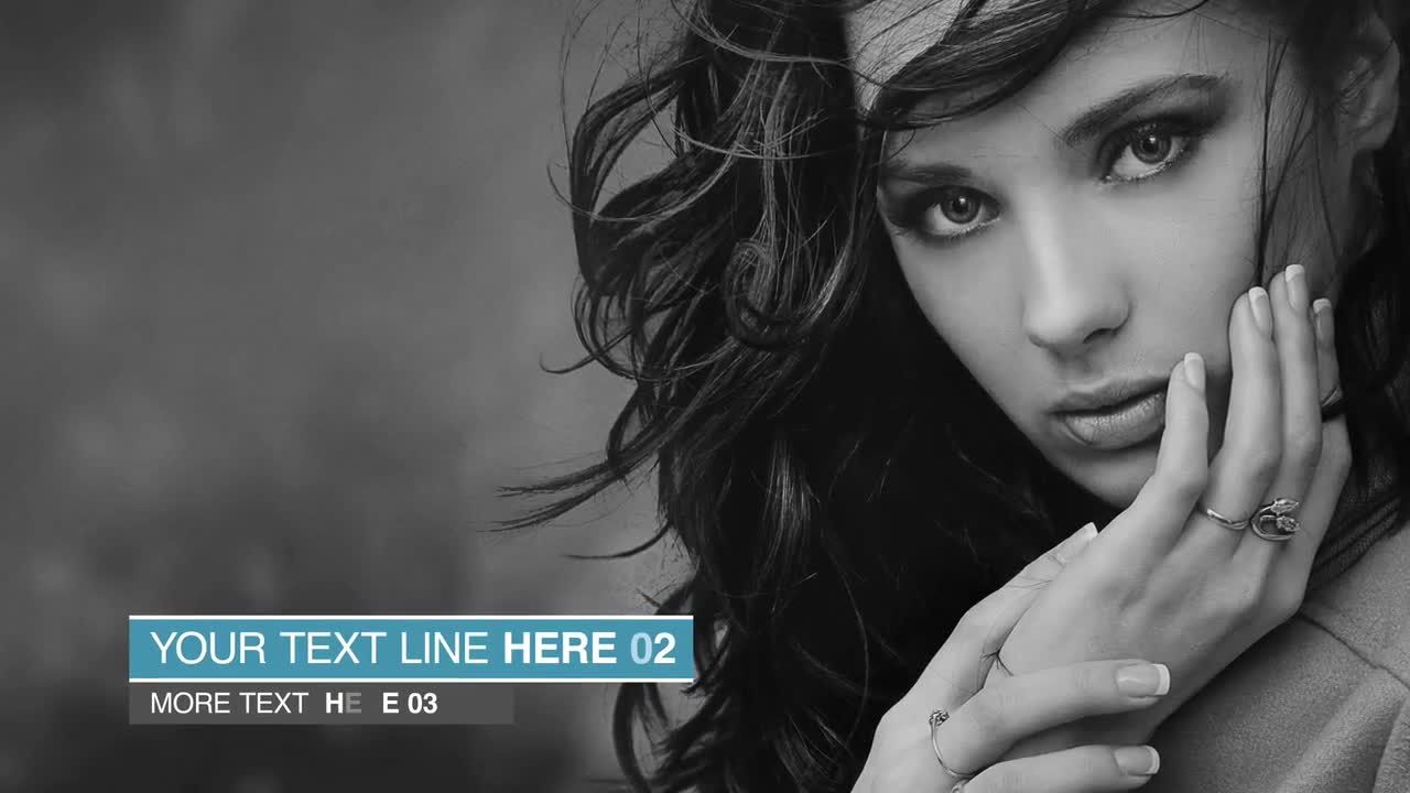 降低三分之二AE文本模板