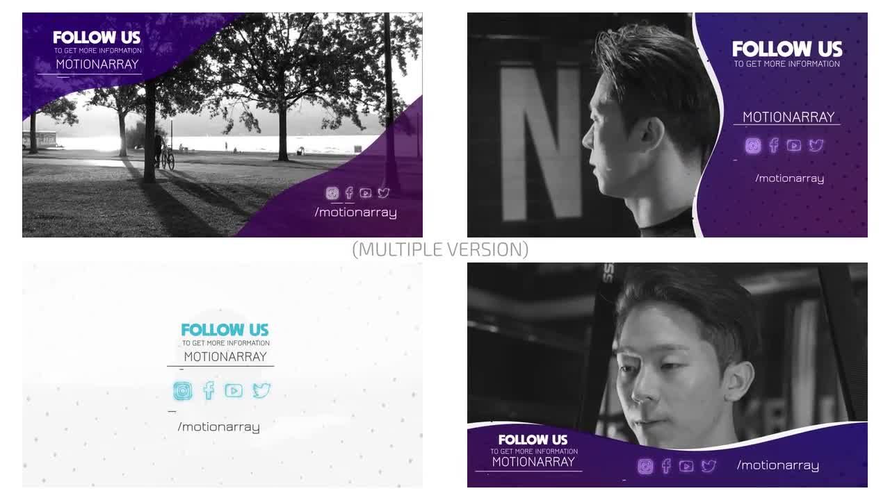 社交片尾动画素材库精选AE模板