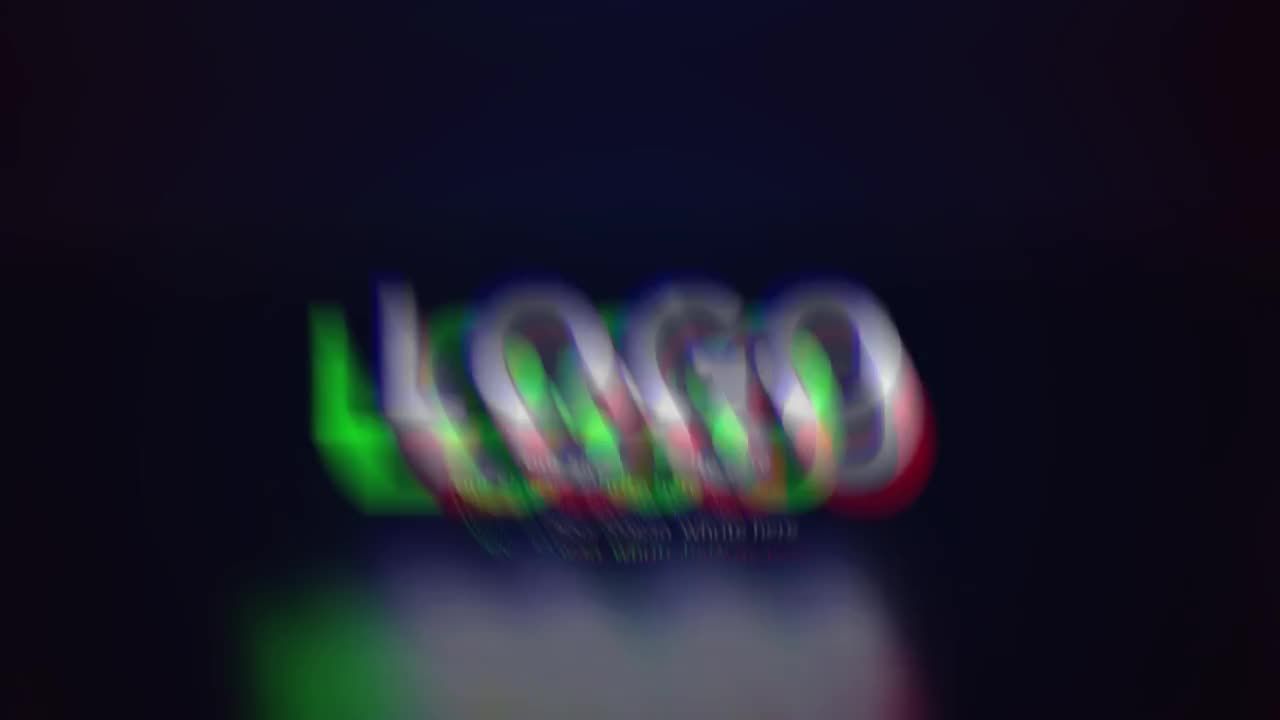 故障动画效果标志显示素材库精选AE模板