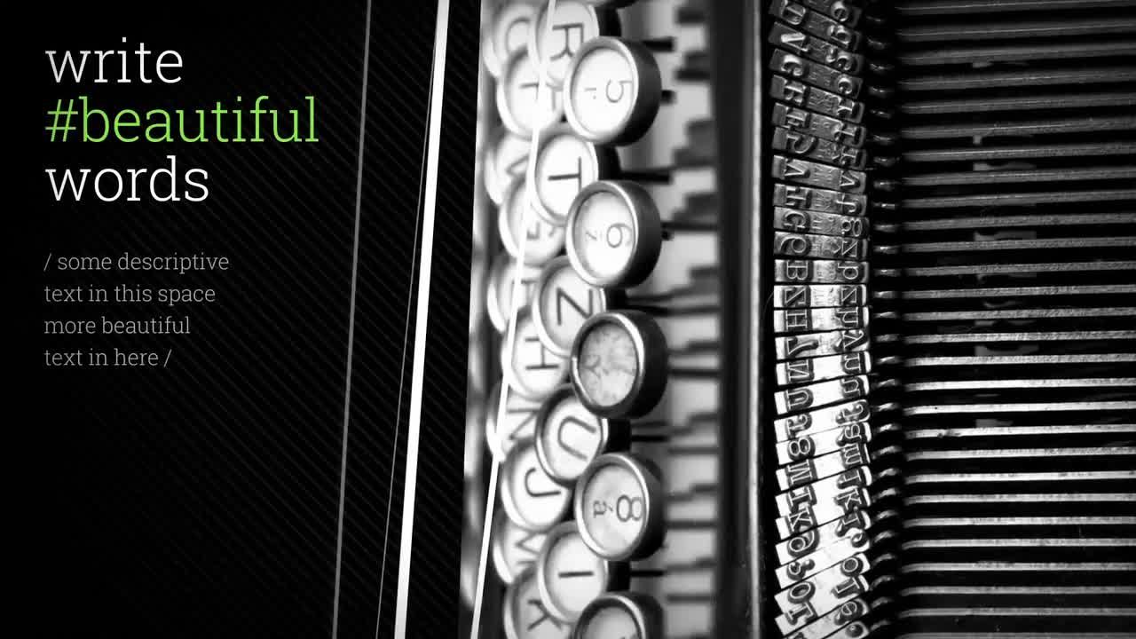 美好的事物幻灯片展示素材库精选AE模板