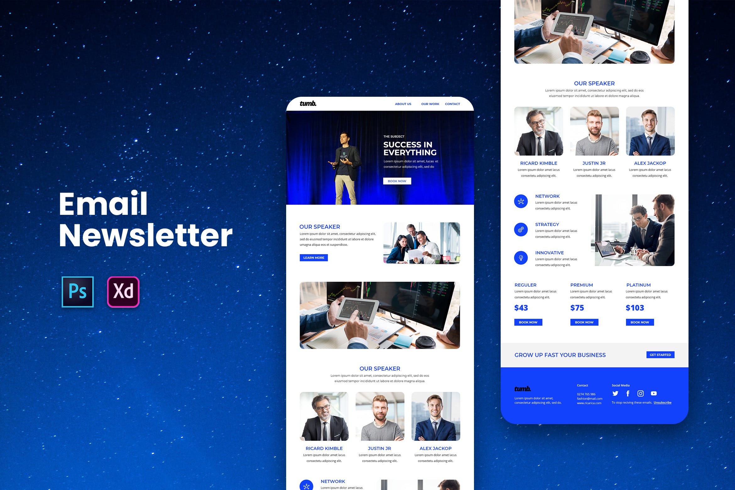 大型会议宣传推广EDM邮件模板素材库精选下载 Email Newsletter插图