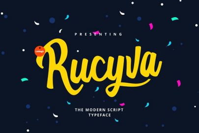 Rucyva Slova素材之家精选英文字体