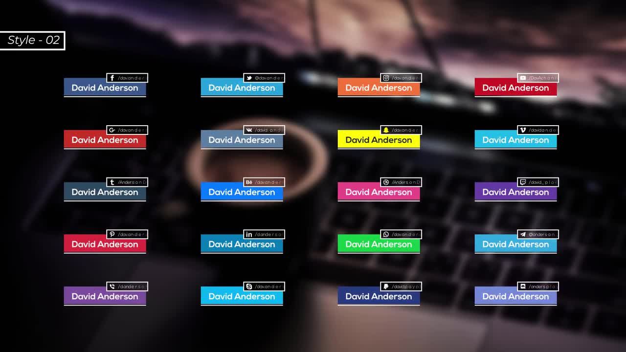 42个富有创造性的下三分之一动画展示素材库精选AE模板