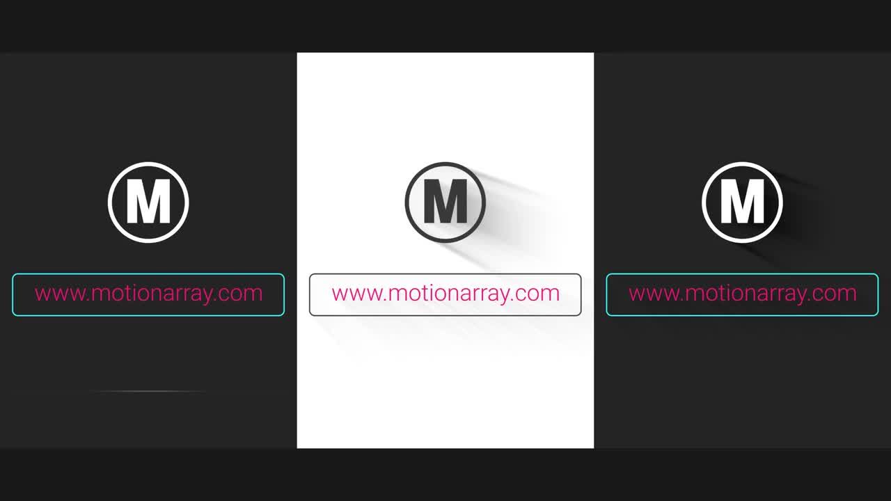 3个快速和创造性动画形状图层标志素材库精选AE模板