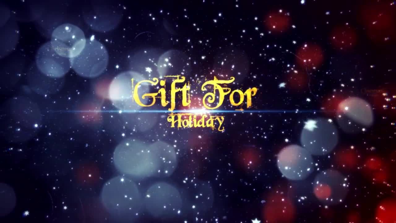 干净而富有创意圣诞节标题动画素材库精选AE模板