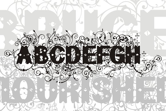 Bruce Flourished Font素材之家精选英文字体