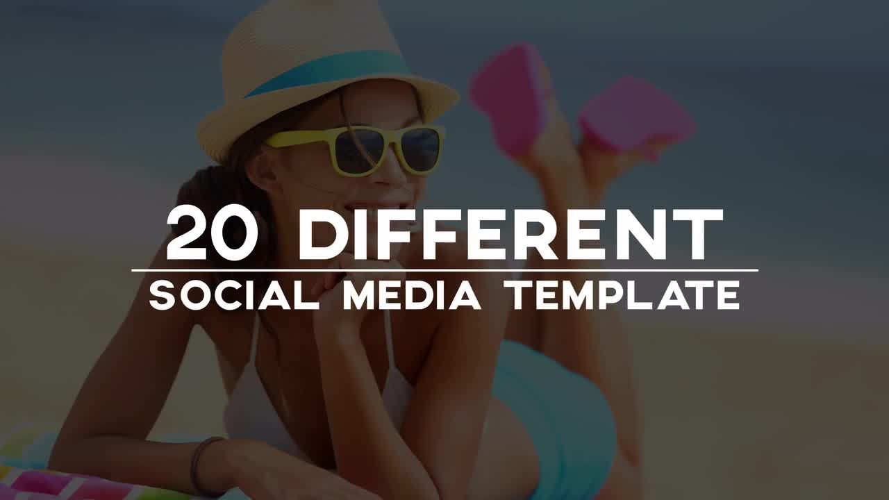 20款迷你下三分之一标题文字动画素材库精选AE模板