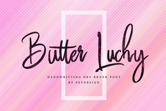 Butter Luchy – Handwritting Brush插图