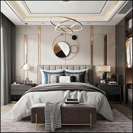 现代欧式卧室场景素材之家精选3D模型542