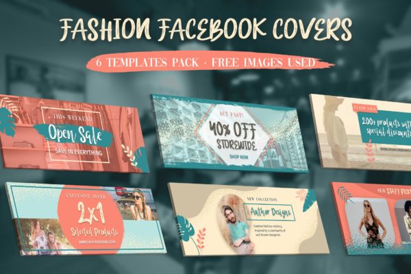 时尚品牌推广Facebook主页封面设计模板素材库精选 Facebook Covers