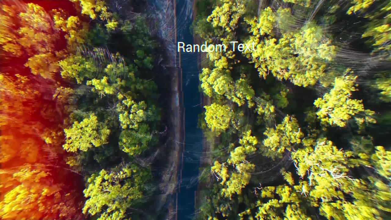 视差效果创意文本动画素材库精选AE模板