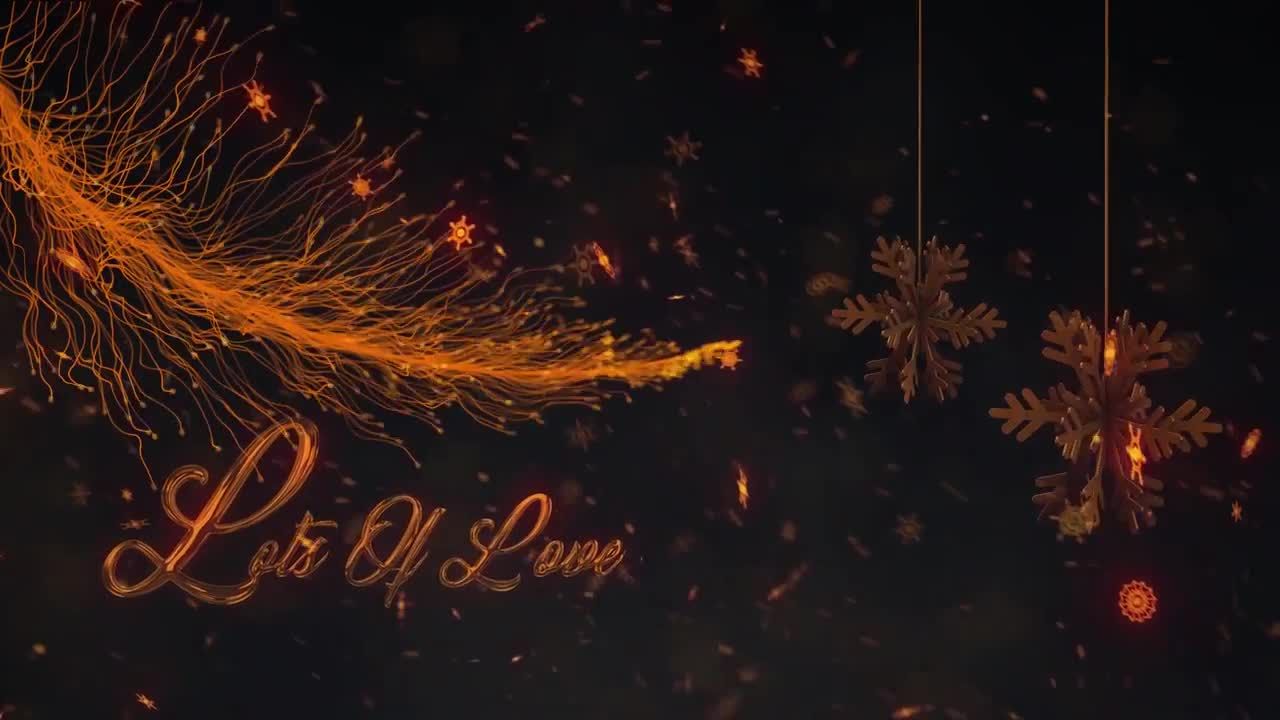 漂亮华丽时尚的圣诞节介绍素材库精选AE模板