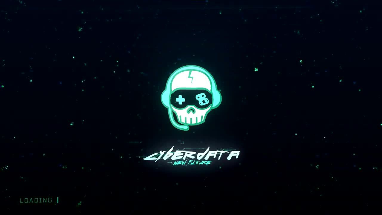 信号损坏三维Logo动画素材库精选AE模板