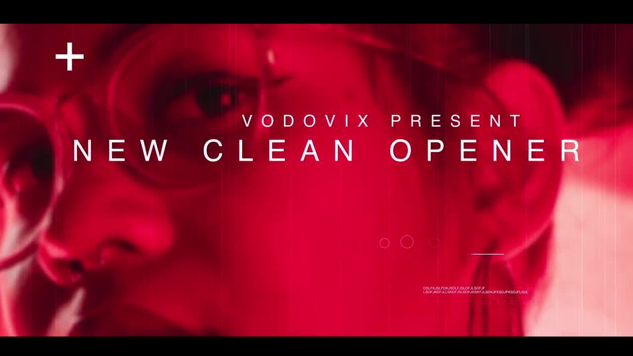 简洁的大气动画开场白素材库精选AE模板