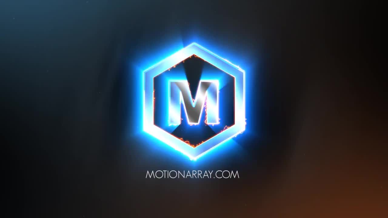 快速火焰燃烧动感LOGO标志展示素材库精选AE模板